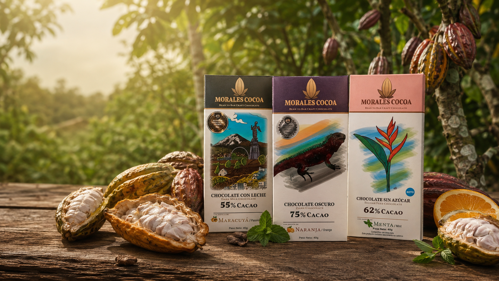 Chocolate artesanal Morales Cocoa