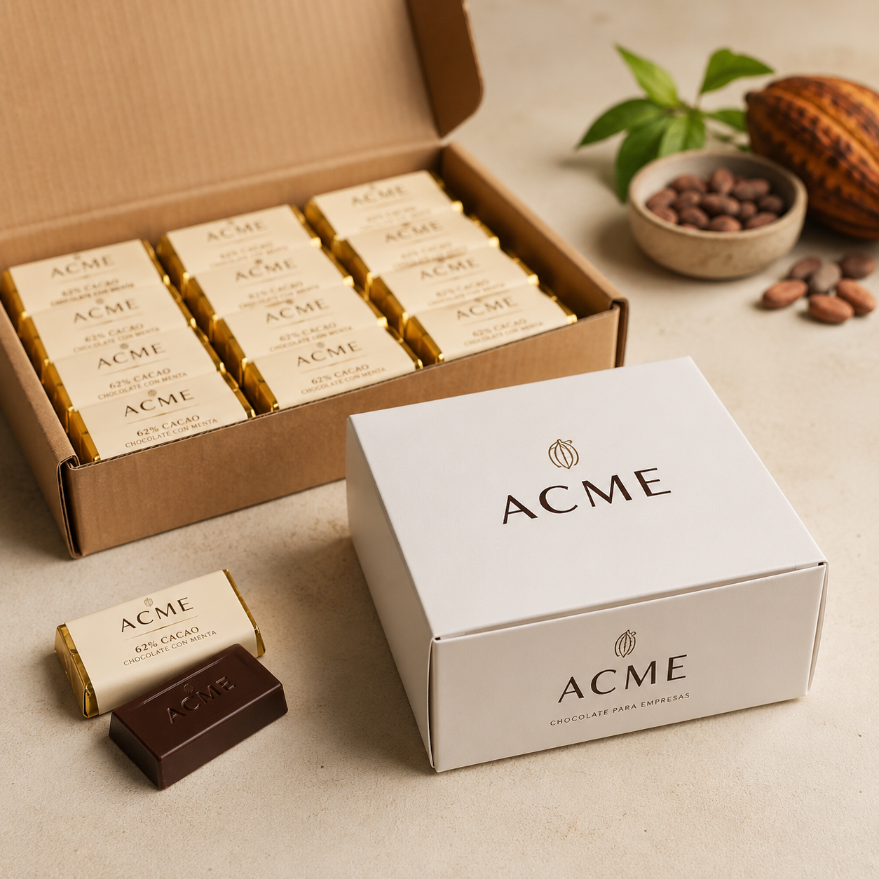 Chocolate para regalos corporativos